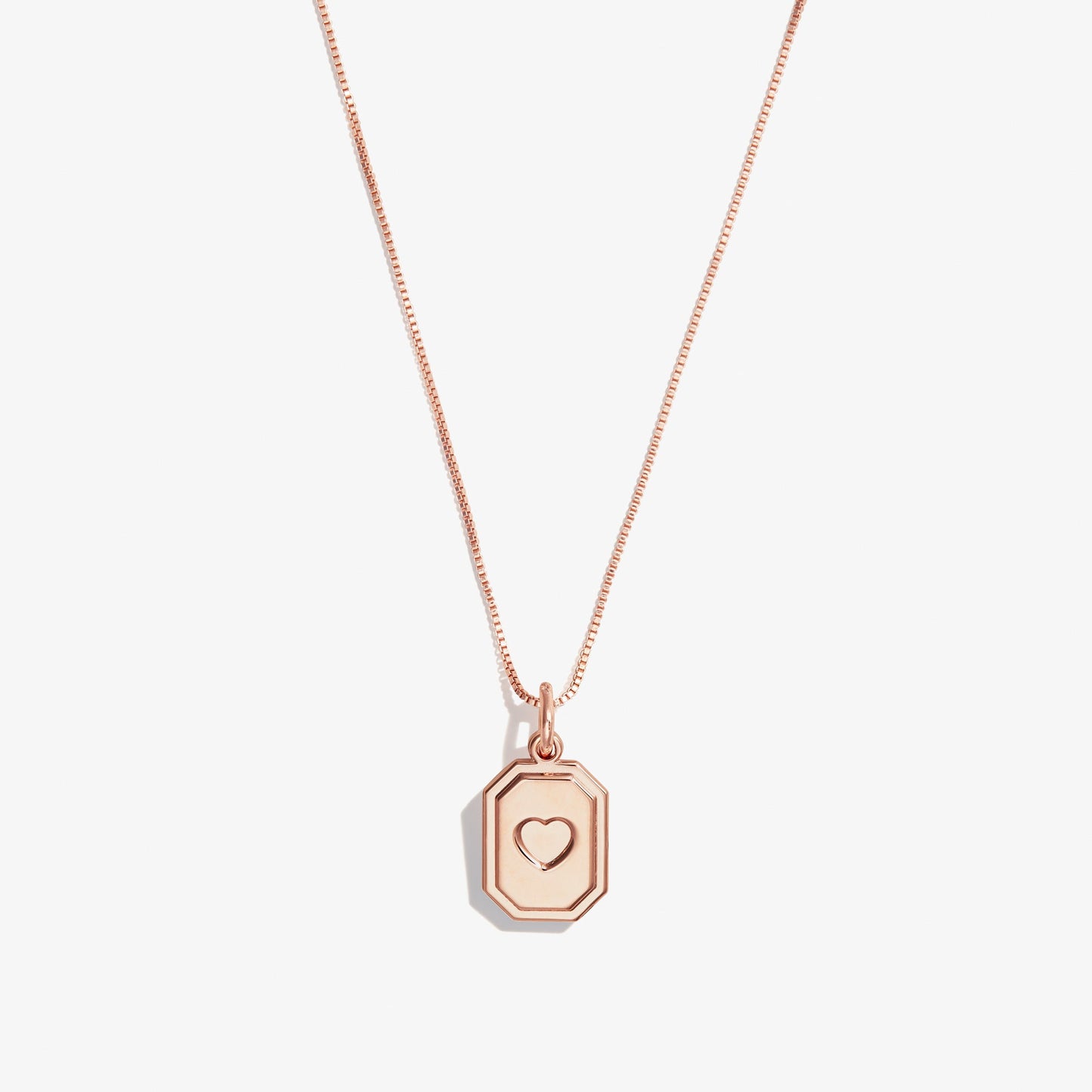 Slider Tag Heart Charm Necklace, 21'' ALEX AND ANI