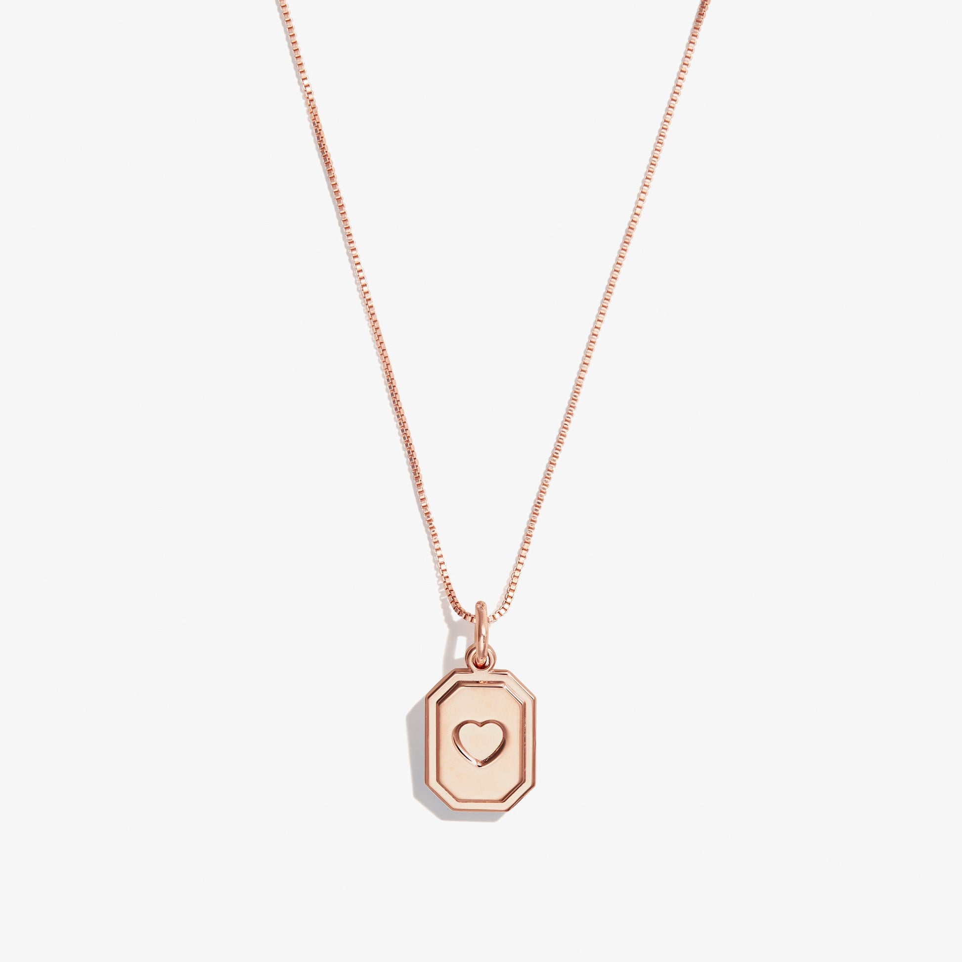 Slider Tag Heart Charm Necklace, 21'' ALEX AND ANI