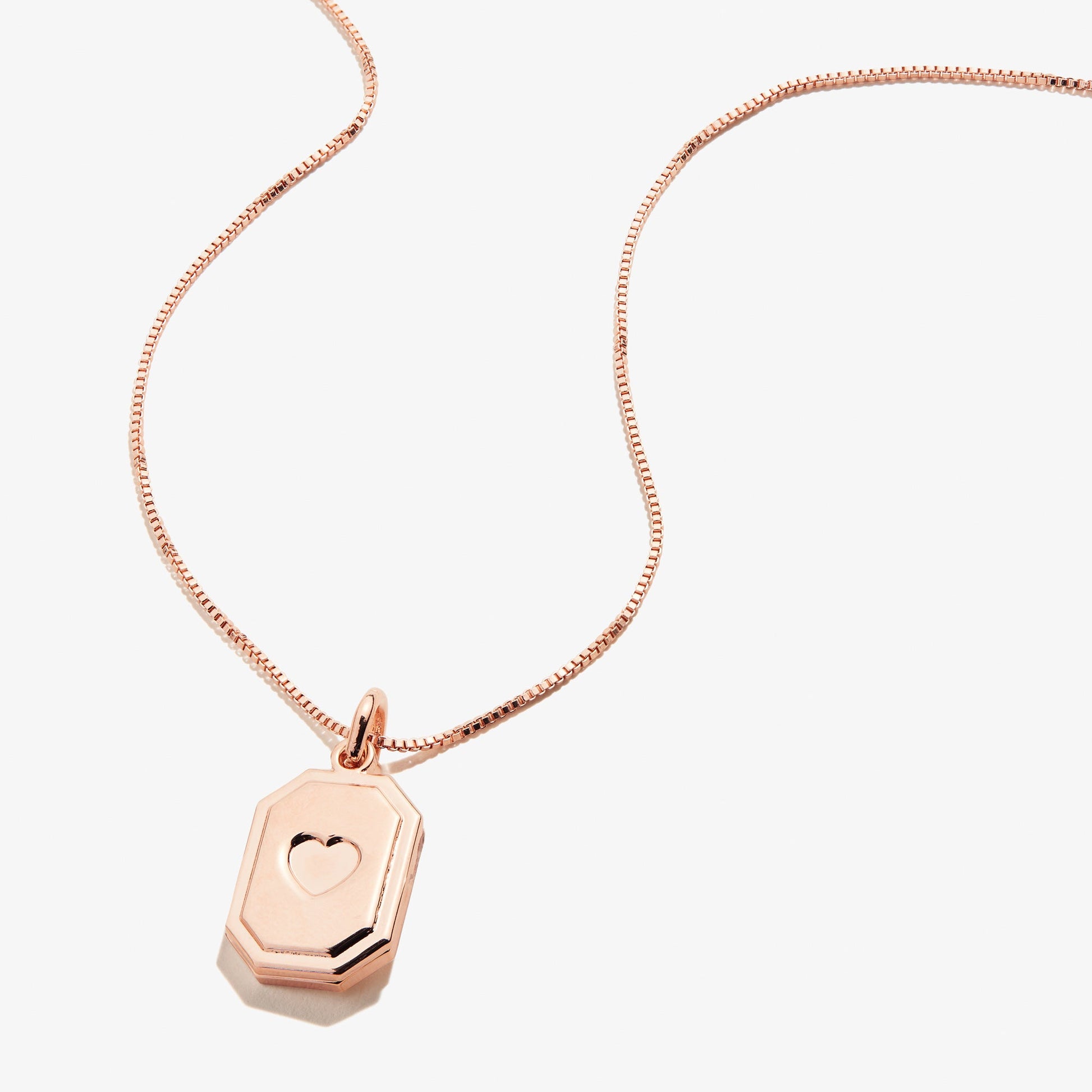 Slider Tag Heart Charm Necklace, 21'' ALEX AND ANI