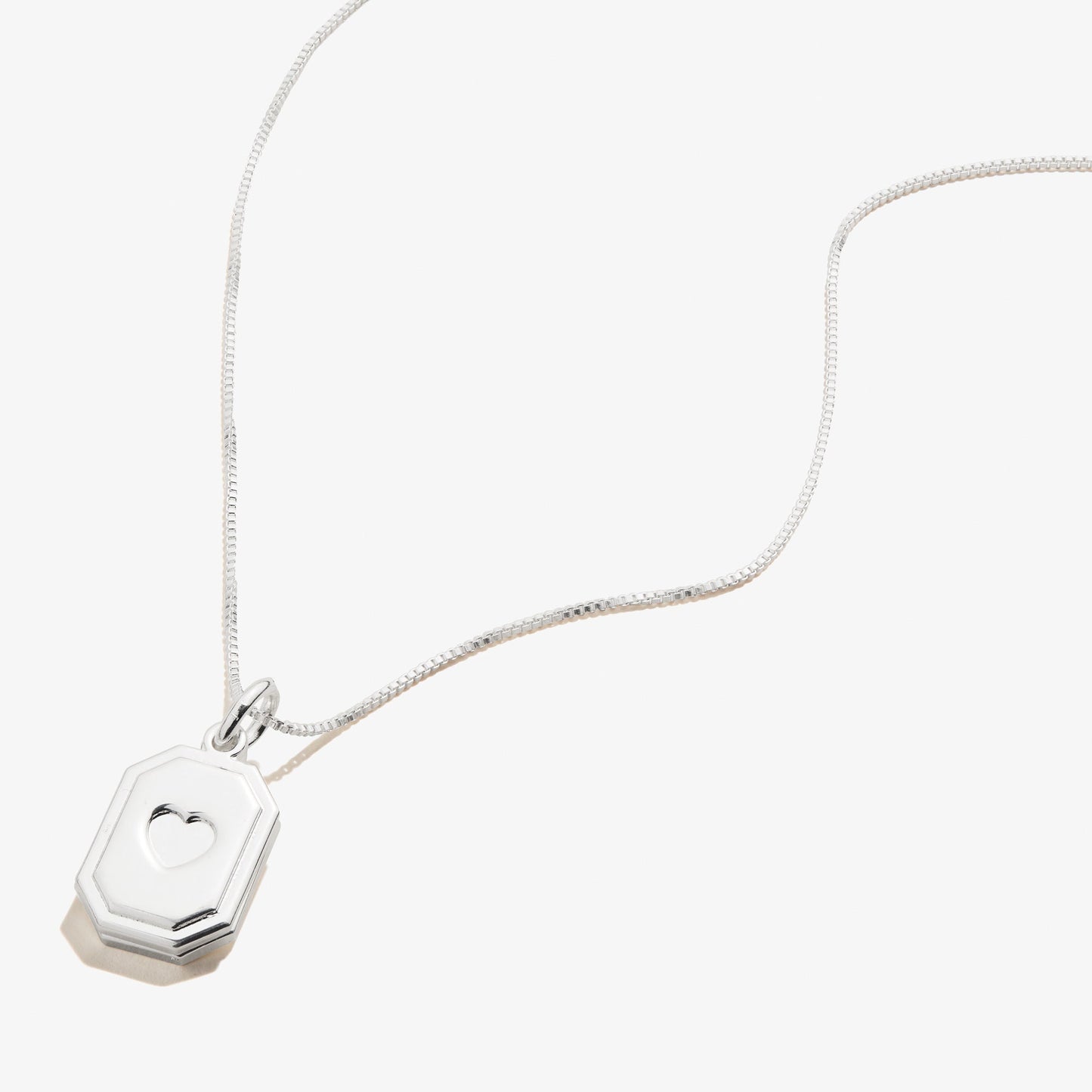 Slider Tag Heart Charm Necklace, 21'' ALEX AND ANI