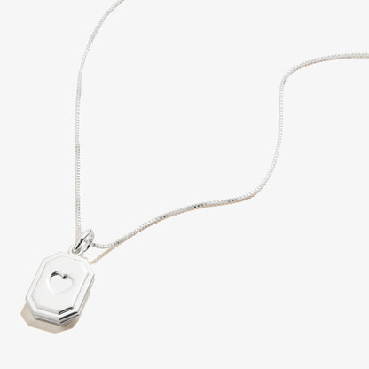 Slider Tag Heart Charm Necklace, 21'' ALEX AND ANI
