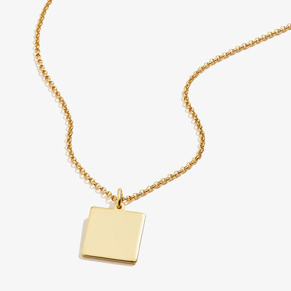 Square Charm Necklace, 21'' ALEX AND ANI