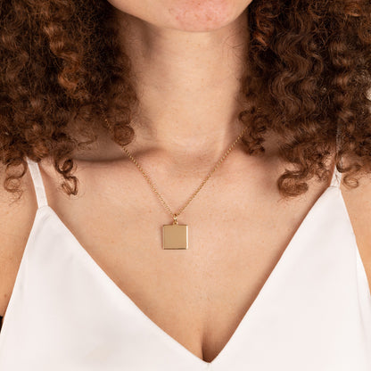 Square Charm Necklace, 21'' ALEX AND ANI