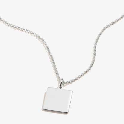 Square Charm Necklace, 21'' ALEX AND ANI