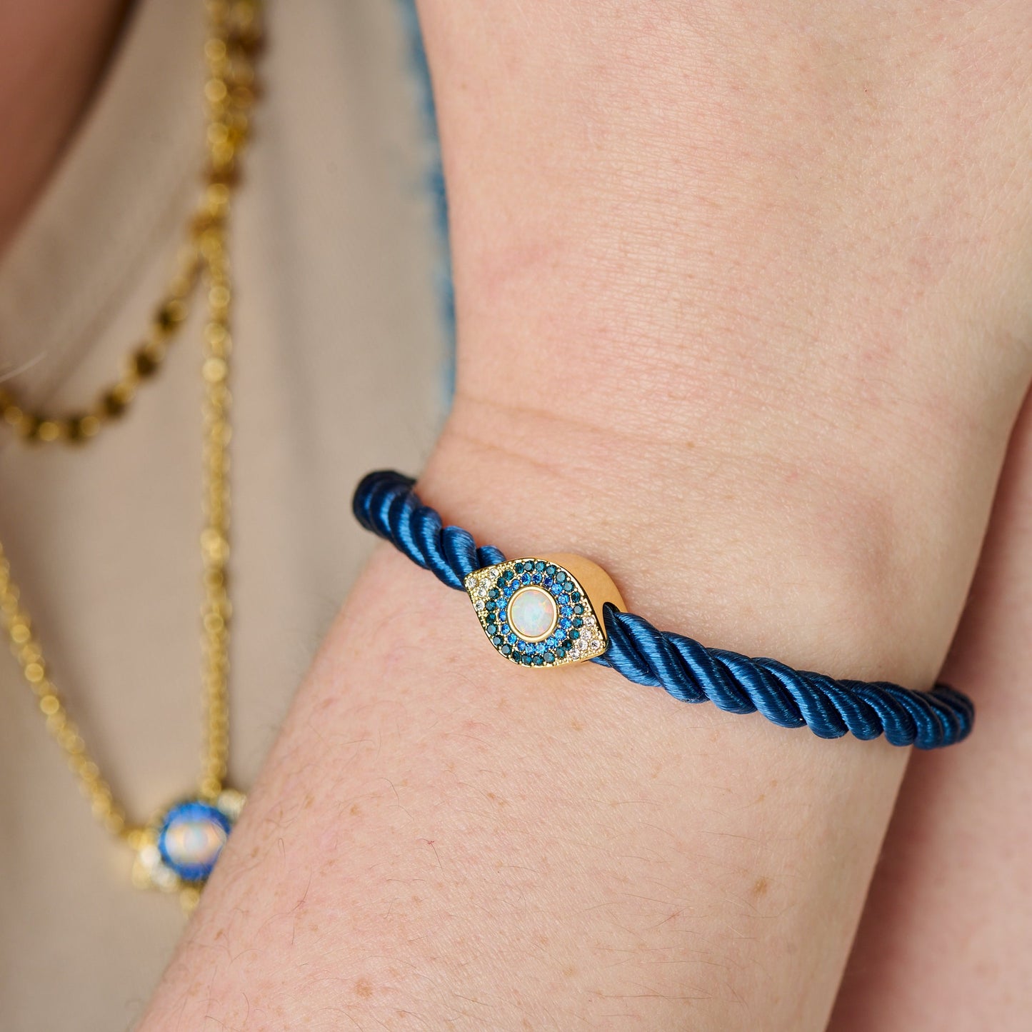 Evil Eye Adjustable Cord Bracelet ALEX AND ANI