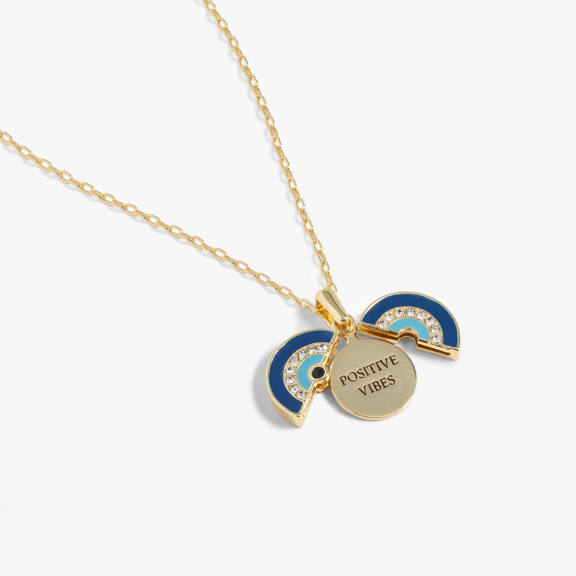 Evil Eye 'Positive Vibes' Mantra Necklace ALEX AND ANI