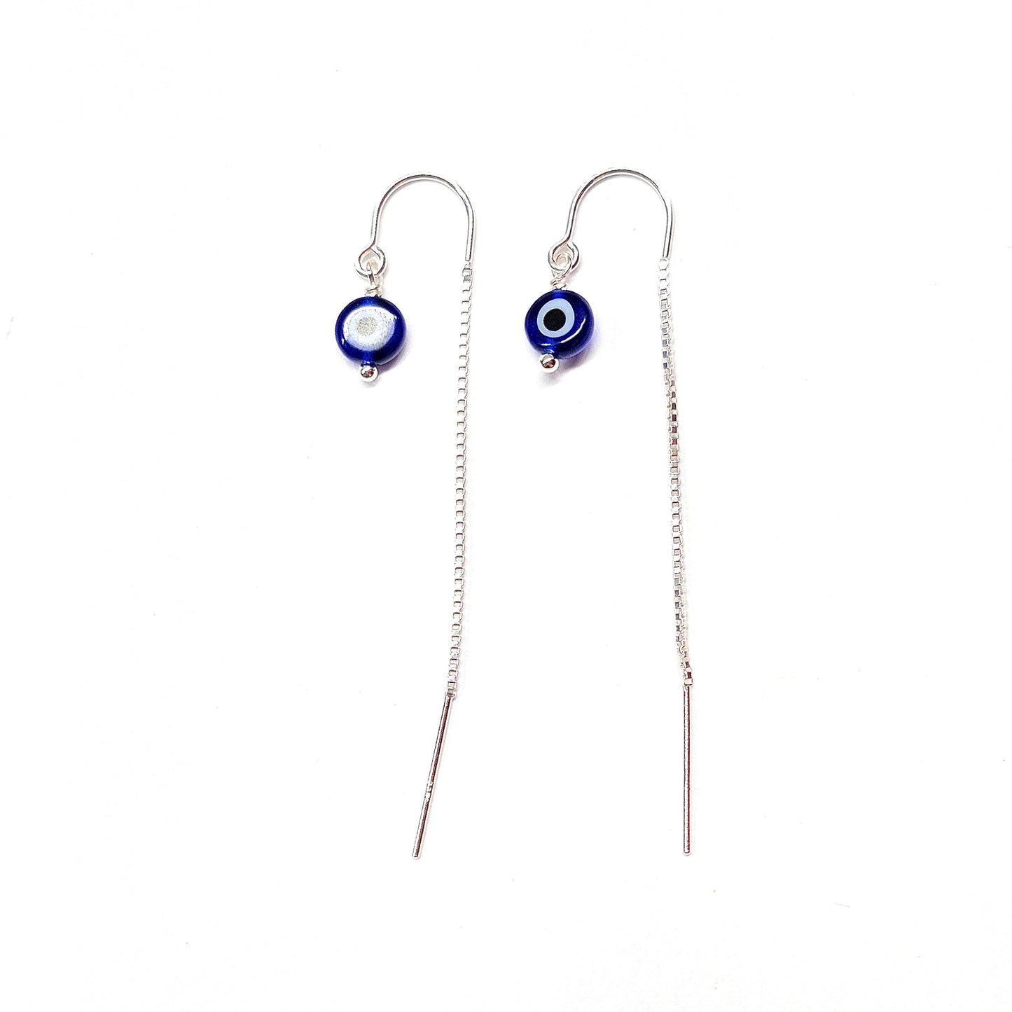 Evil Eye Threader Earrings
