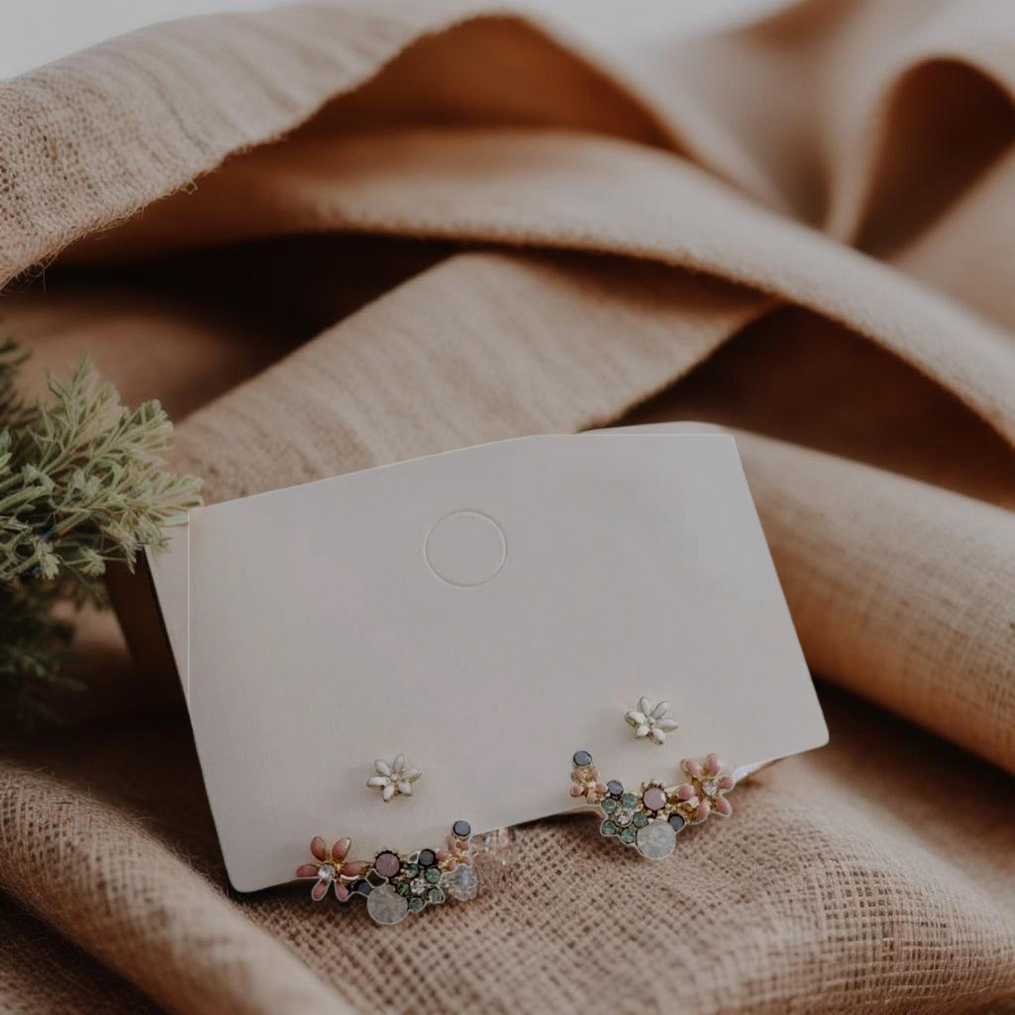 Beautiful Flower Jacket Earrings Rooted Home Goods
