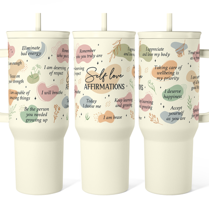 Beige Inspiration Slidemate | Slider Tumbler with Handle 40oz