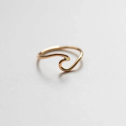 14K Gold filled OCEAN WAVE RING