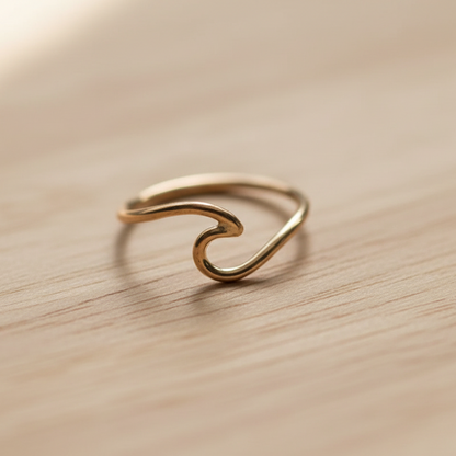 14K Gold filled OCEAN WAVE RING