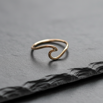 14K Gold filled OCEAN WAVE RING