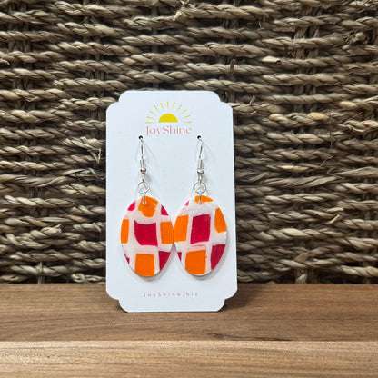 Citrus Glow Earrings | Handmade Polymer Clay Earrings | JoyShine