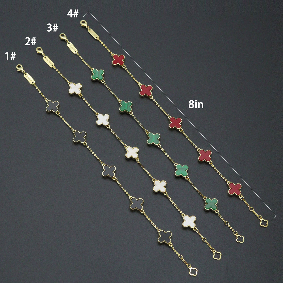 Colorful Flower Chain Bracelet neckclace,  Sku#FH250