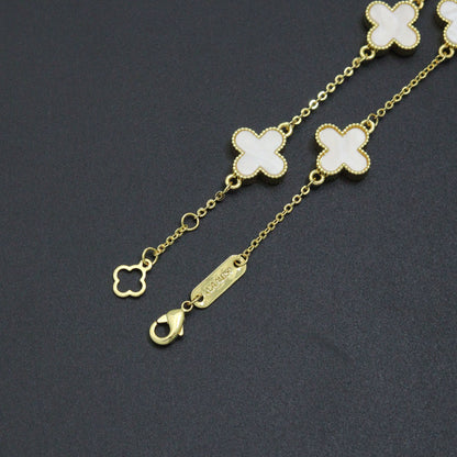 Colorful Flower Chain Bracelet neckclace,  Sku#FH250