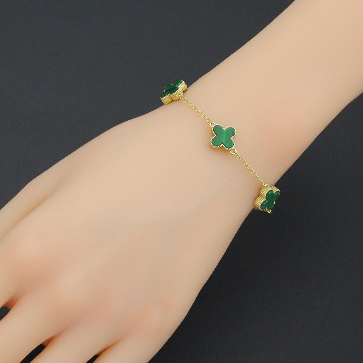 Colorful Flower Chain Bracelet neckclace,  Sku#FH250