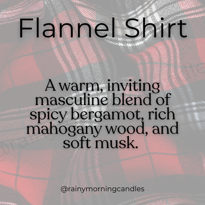 Flannel Shirt | Wax Melts Rainy Morning Candles