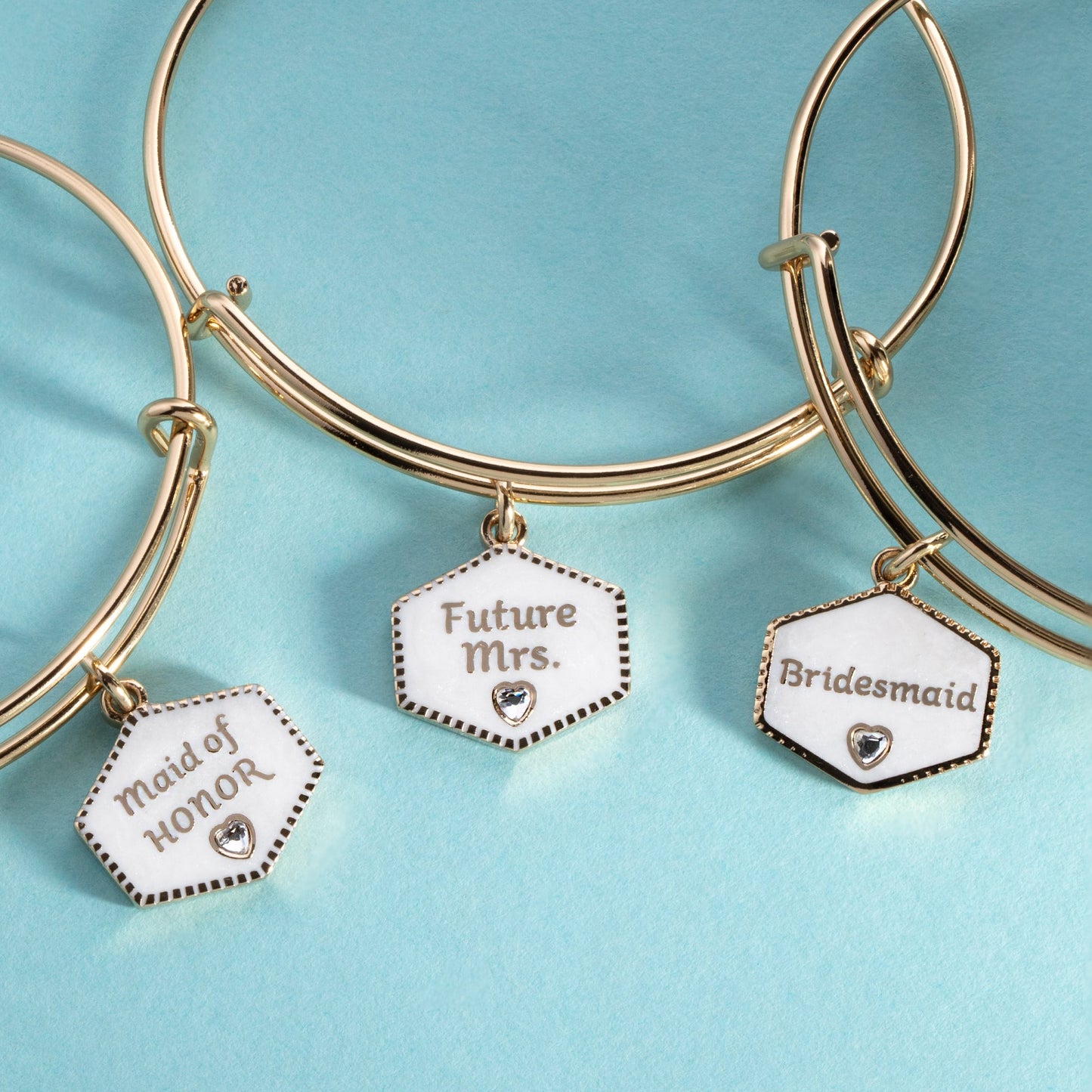 'Future Mrs.' Mother of Pearl Charm Bangle ALEX AND ANI