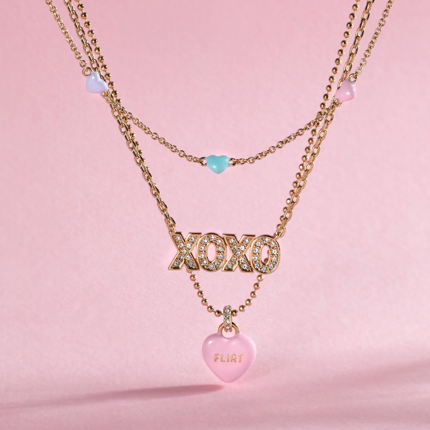Sweethearts® Triple-Strand Charm Necklace ALEX AND ANI