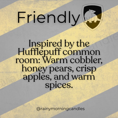 Friendly | Sorting Collection | HP Inspired Wax Melts Rainy Morning Candles