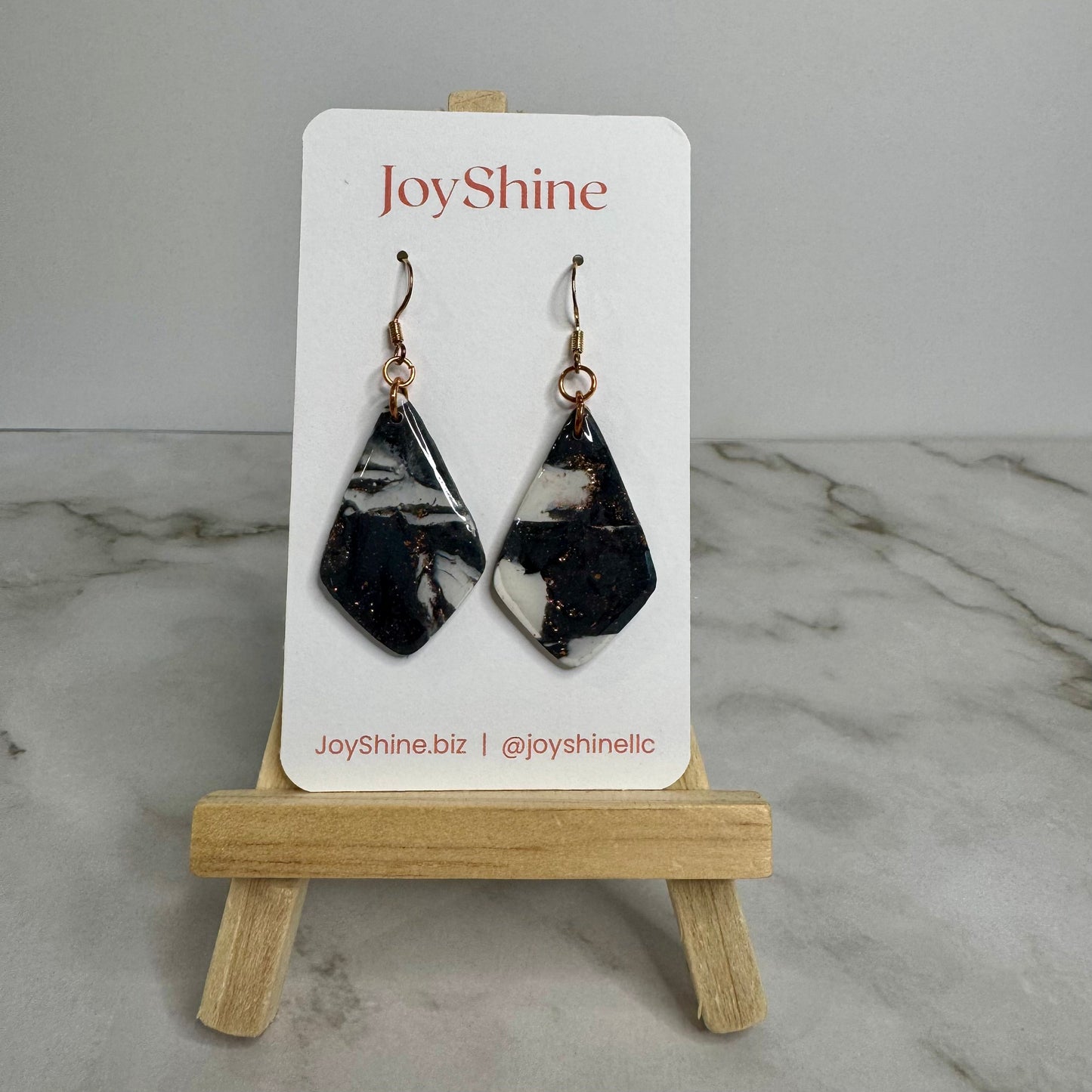 Shadow & Light Earrings | Handmade Polymer Clay Earrings | JoyShine