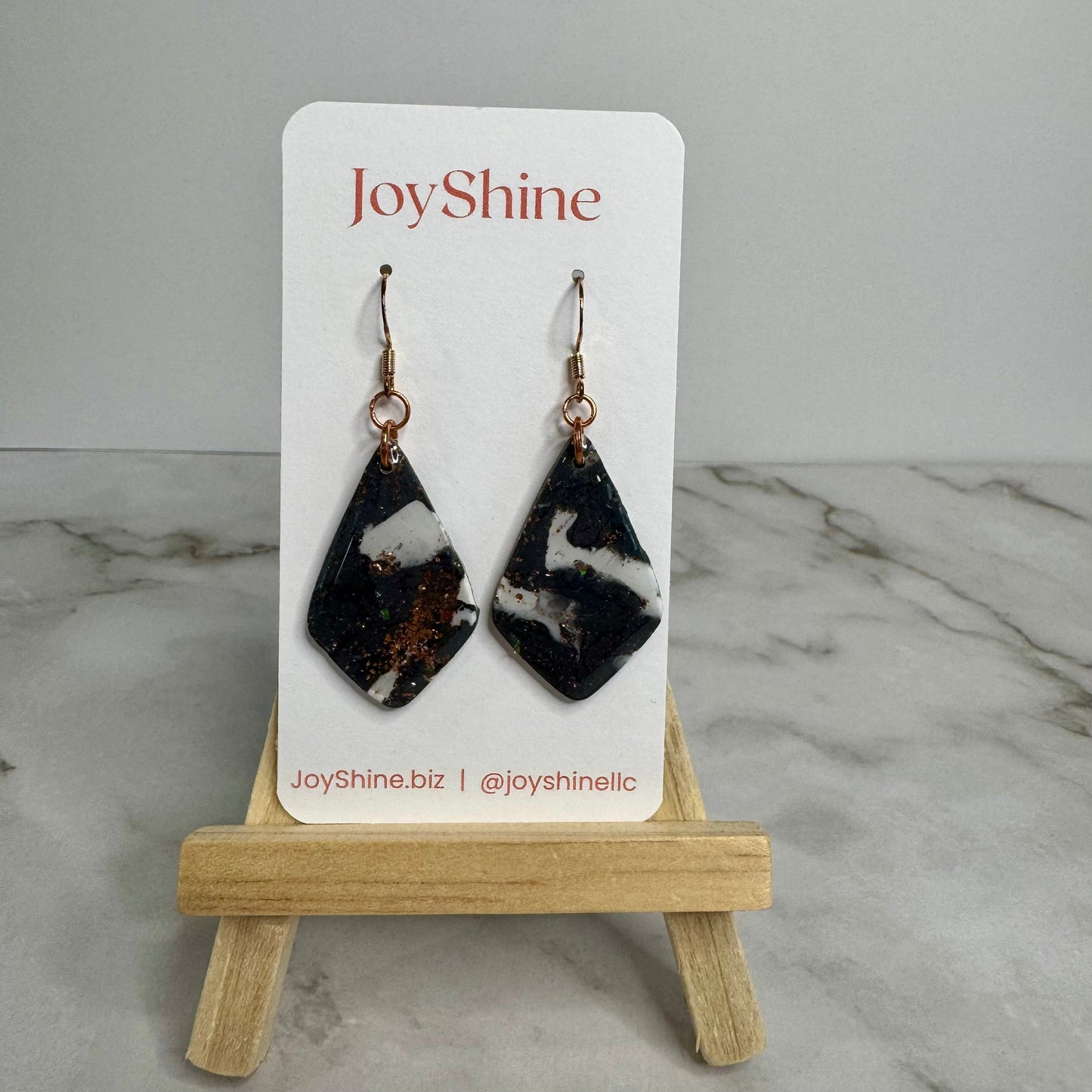 Shadow & Light Earrings | Handmade Polymer Clay Earrings | JoyShine