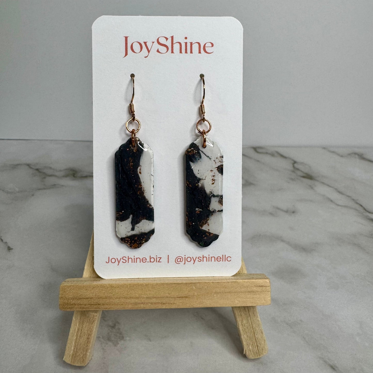 Shadow & Light Earrings | Handmade Polymer Clay Earrings | JoyShine
