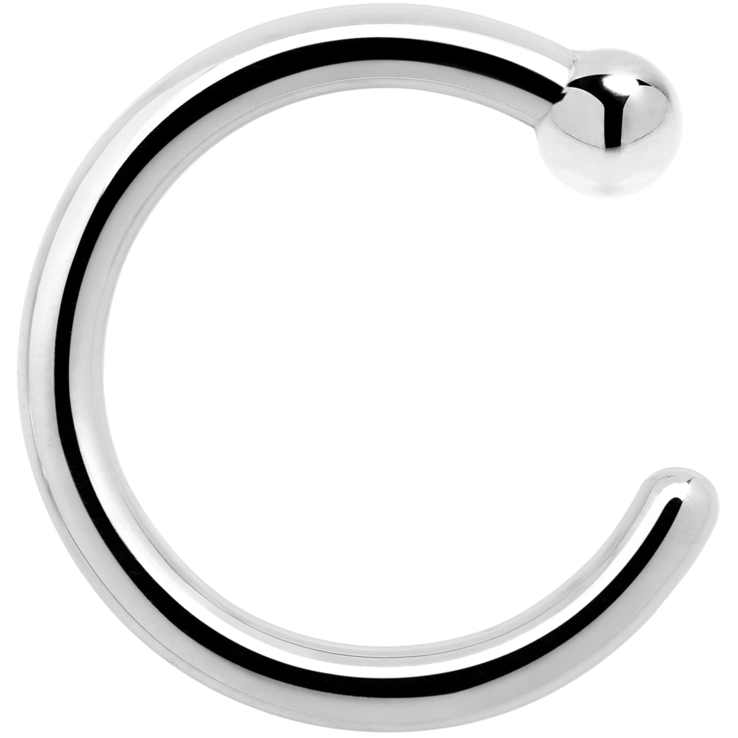 Real Platinum Nose Hoop - Hypoallergenic & Luxurious BodyCandy