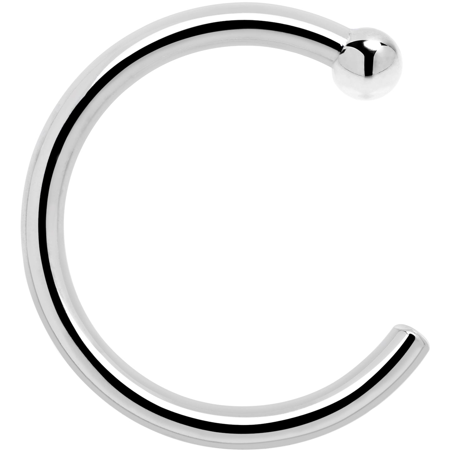 Real Platinum Nose Hoop - Hypoallergenic & Luxurious BodyCandy
