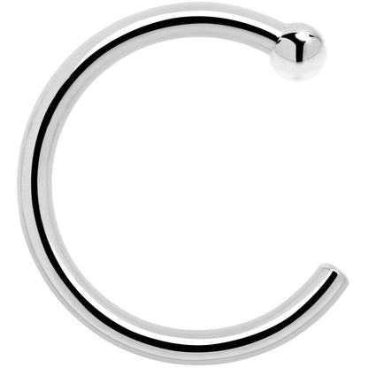 Real Platinum Nose Hoop - Hypoallergenic & Luxurious BodyCandy
