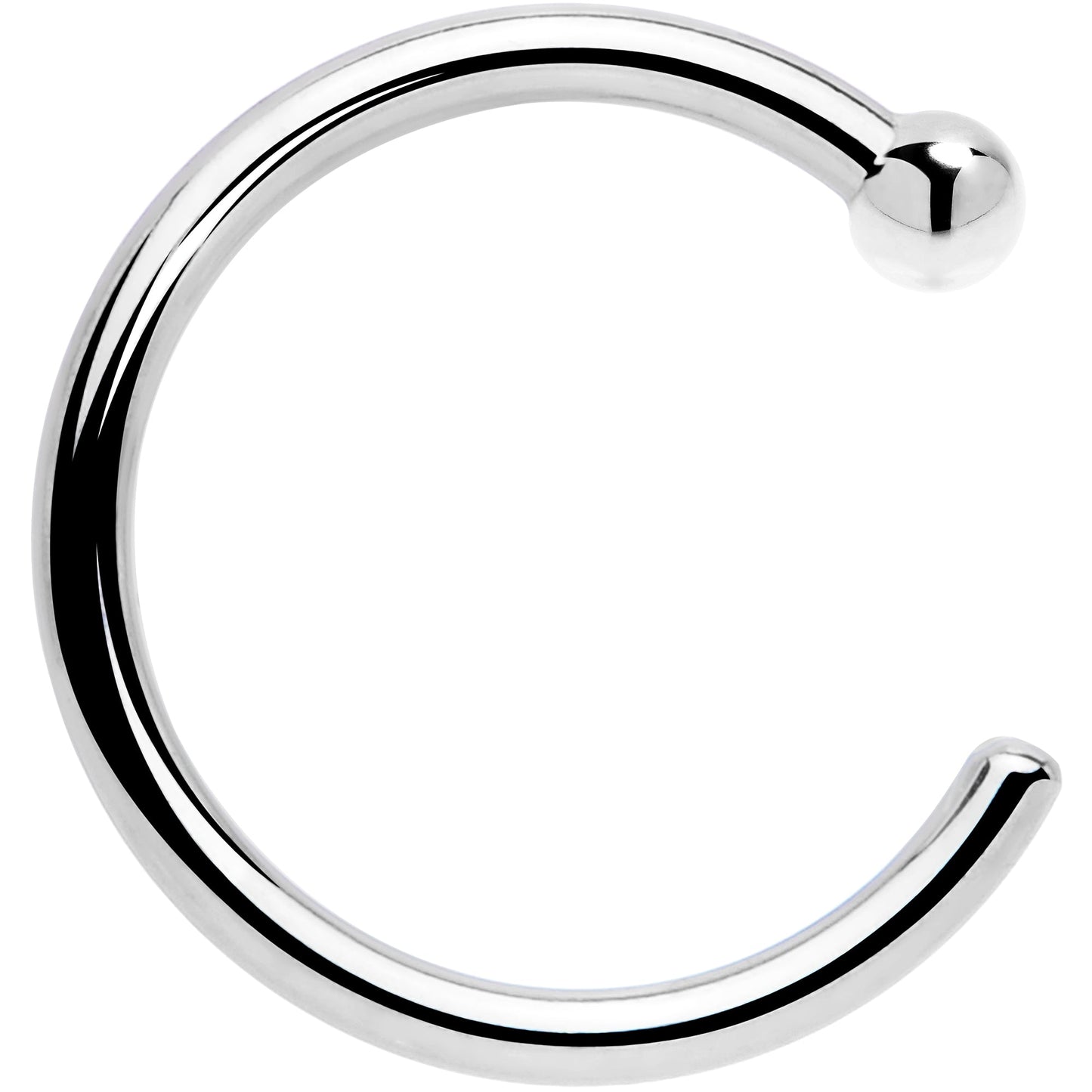 Real Platinum Nose Hoop - Hypoallergenic & Luxurious BodyCandy