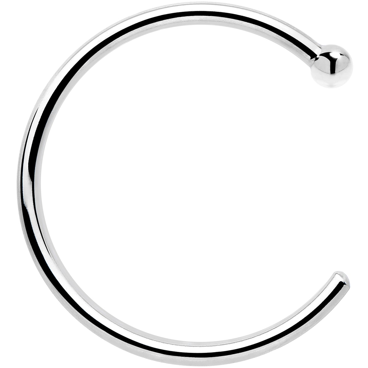 Real Platinum Nose Hoop - Hypoallergenic & Luxurious BodyCandy