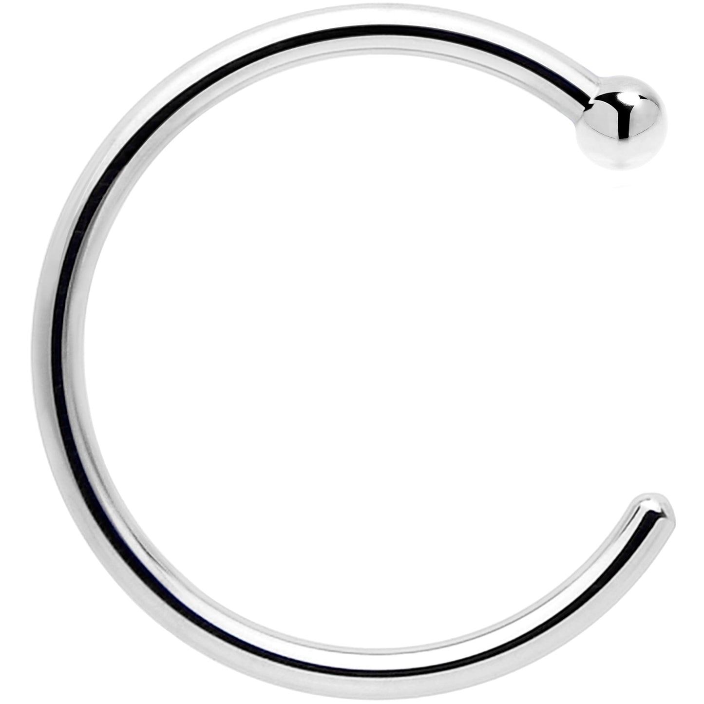 Real Platinum Nose Hoop - Hypoallergenic & Luxurious BodyCandy