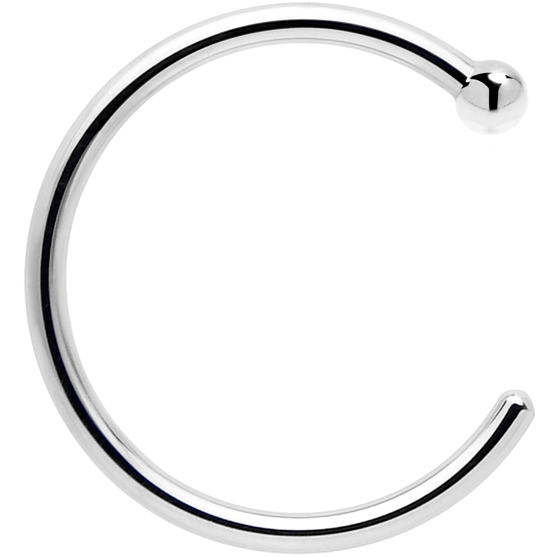 Real Platinum Nose Hoop - Hypoallergenic & Luxurious BodyCandy