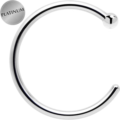 Real Platinum Nose Hoop - Hypoallergenic & Luxurious BodyCandy