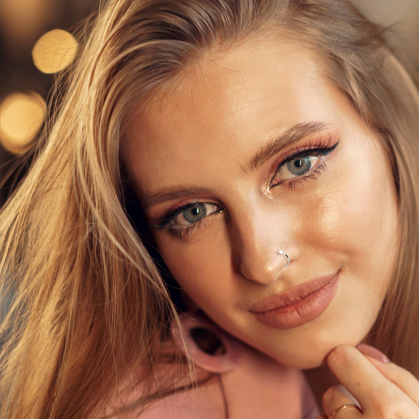 Real Platinum Nose Hoop - Hypoallergenic & Luxurious BodyCandy