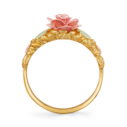 Intricate Rose - Black Hills Gold Ladies Ring