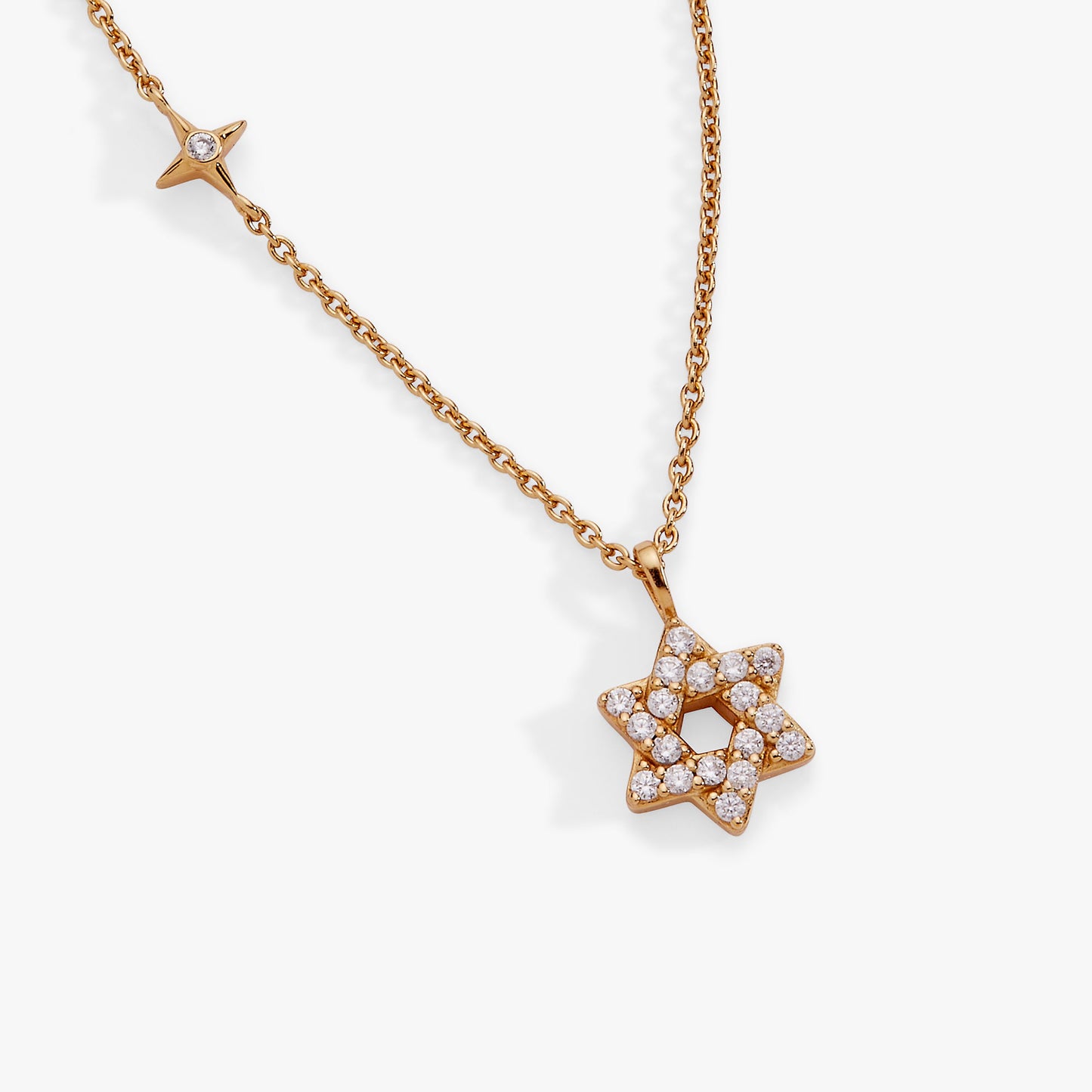 Star of David Delicate Pave Crystal Pendant Necklace ALEX AND ANI