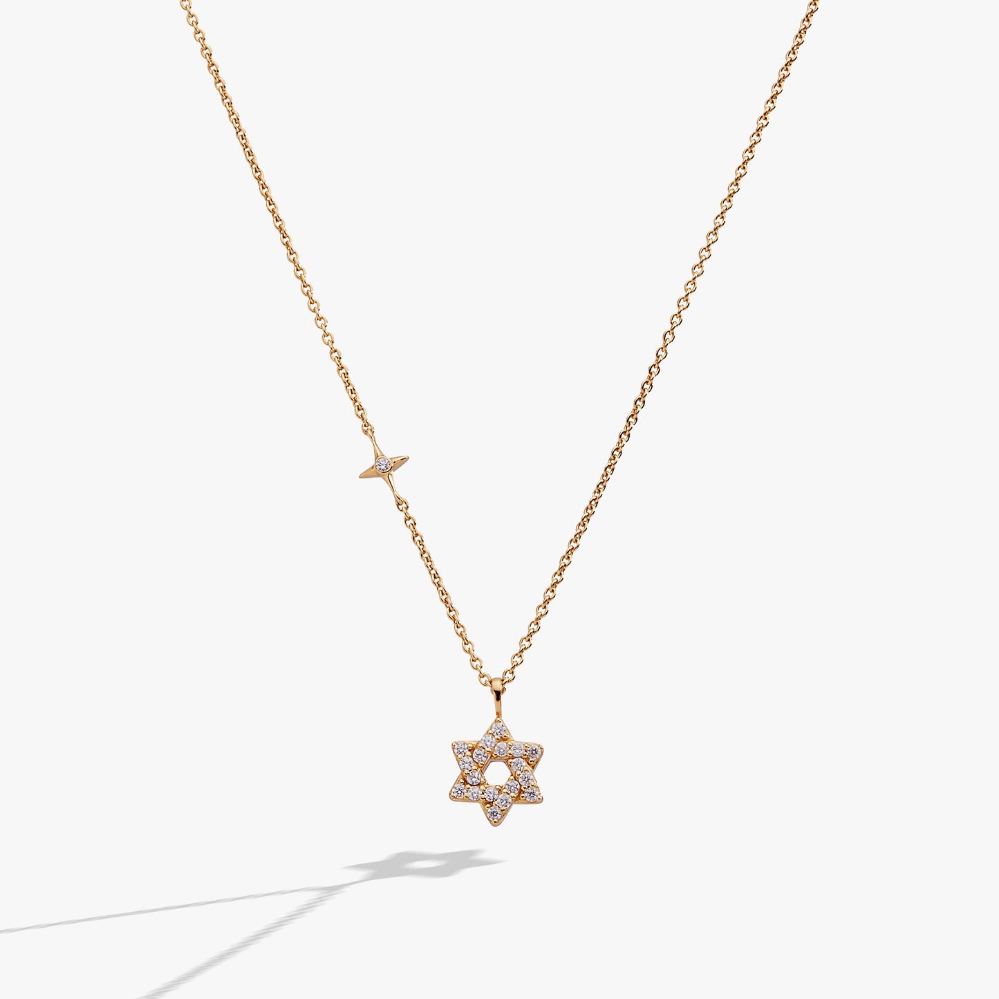 Star of David Delicate Pave Crystal Pendant Necklace ALEX AND ANI