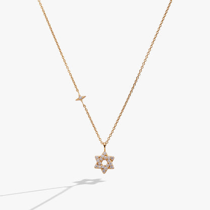 Star of David Delicate Pave Crystal Pendant Necklace ALEX AND ANI