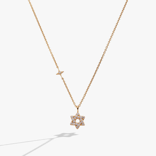 Star of David Delicate Pave Crystal Pendant Necklace ALEX AND ANI