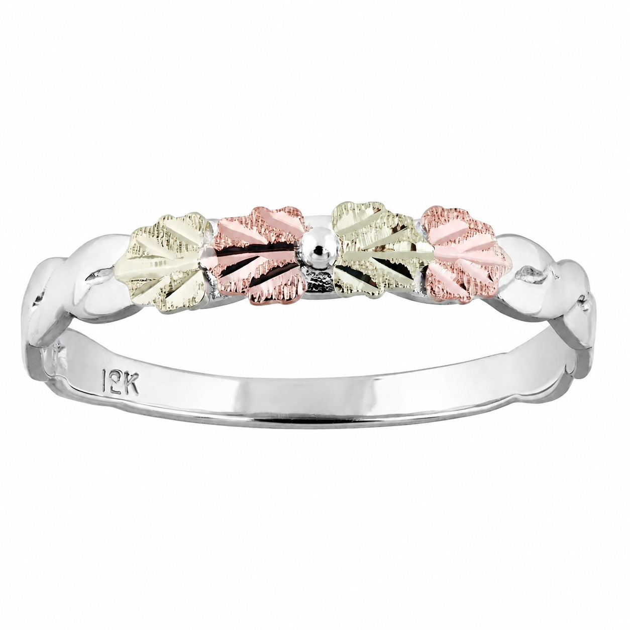 Petite Four Leaves - Black Hills Gold Ladies Ring
