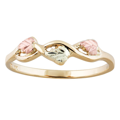 Three Leaves - Black Hills Gold Ladies Ring