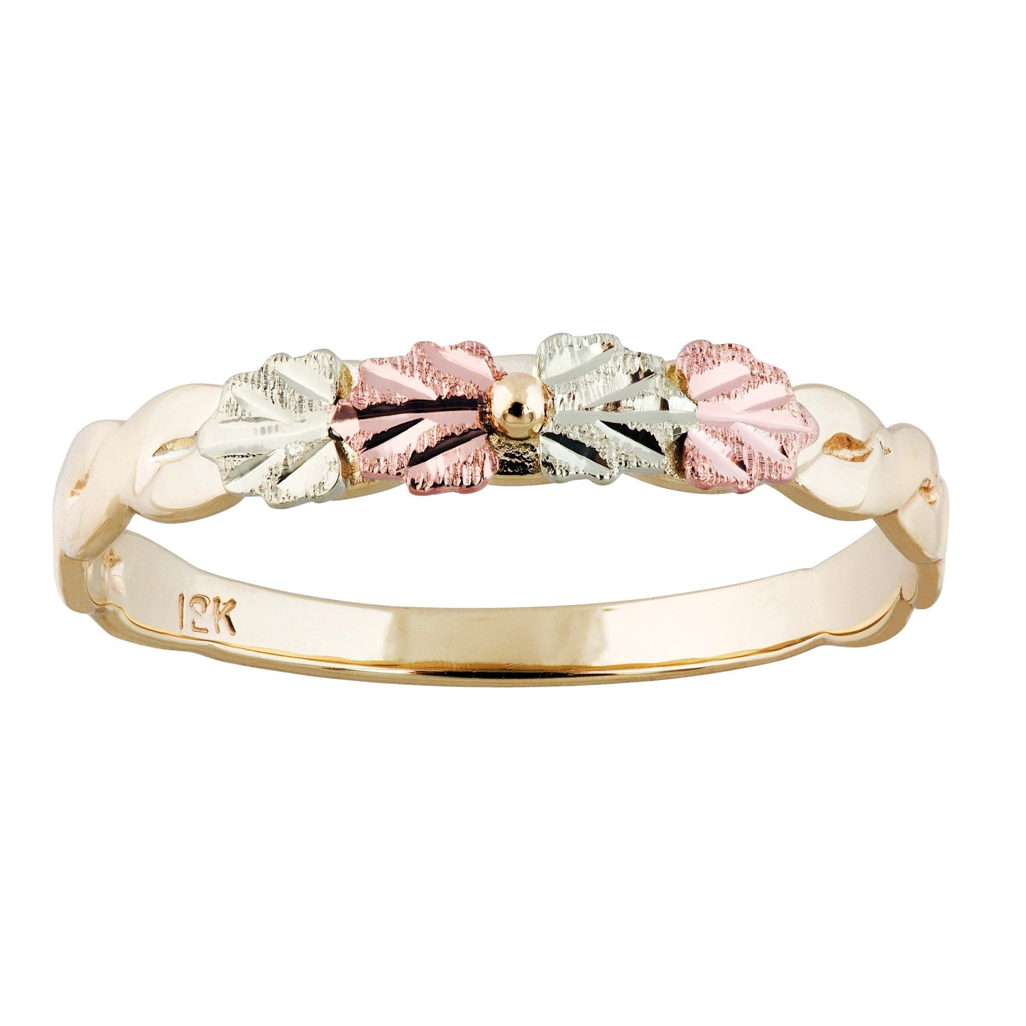 Petite Four Leaves - Black Hills Gold Ladies Ring