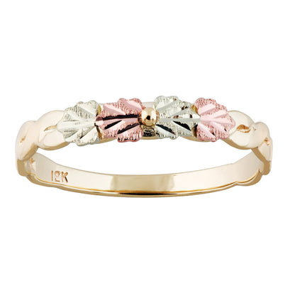 Petite Four Leaves - Black Hills Gold Ladies Ring