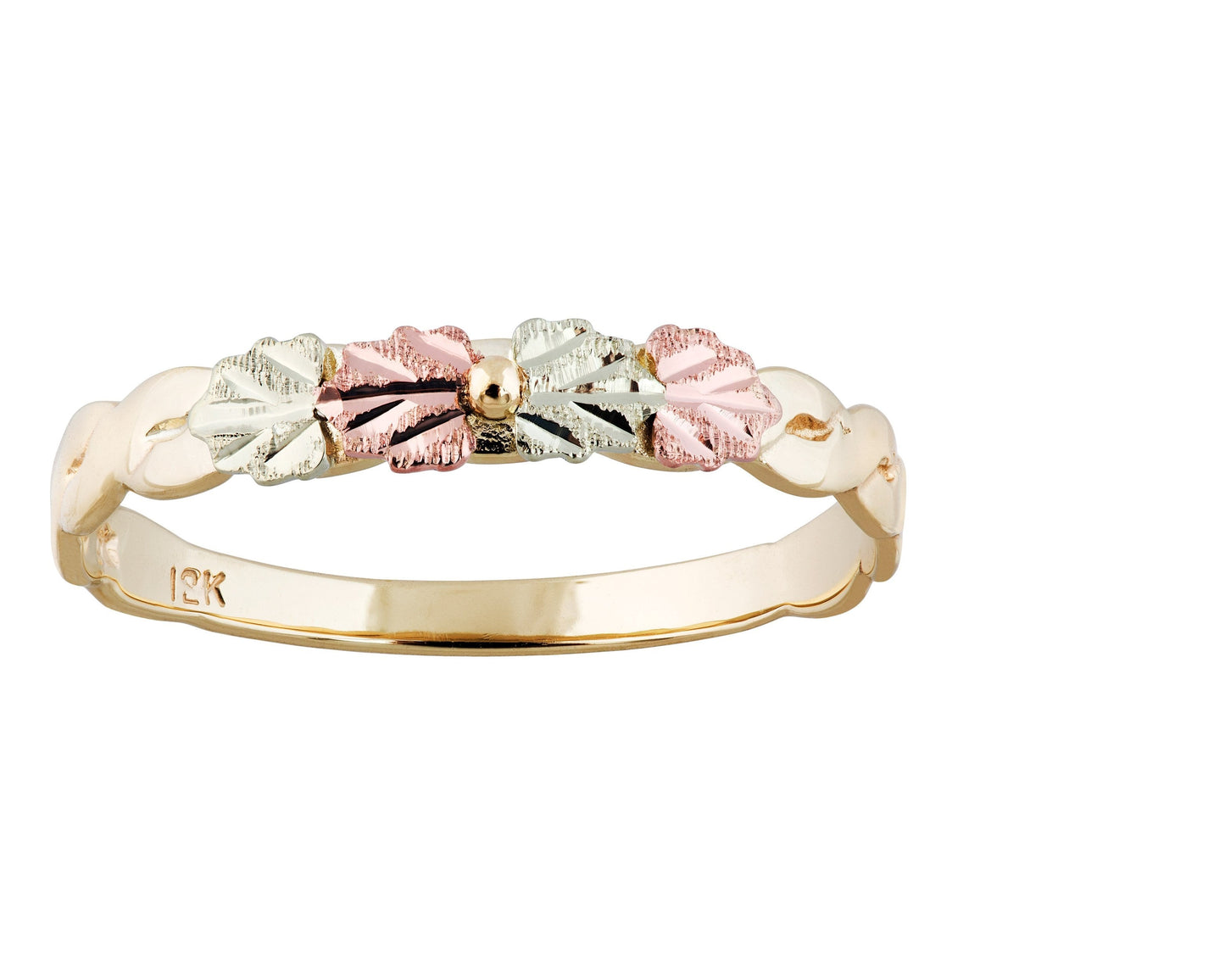 Petite Four Leaves - Black Hills Gold Ladies Ring
