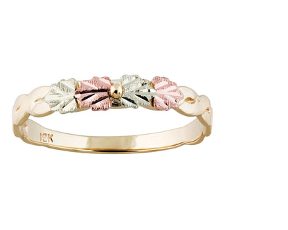 Petite Four Leaves - Black Hills Gold Ladies Ring