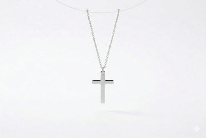 Radiant Faith Cross Necklace in Silver, Gold and Rose