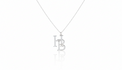 Custom Name Jewelry - Personalized Interlocking Letter Necklace