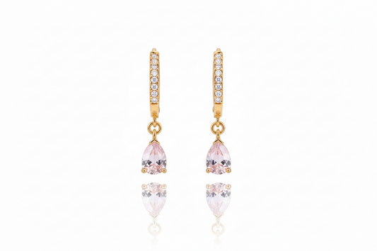 Sparkle & Shine Pave Diamond Huggie Earrings in 925 Sterling Silver